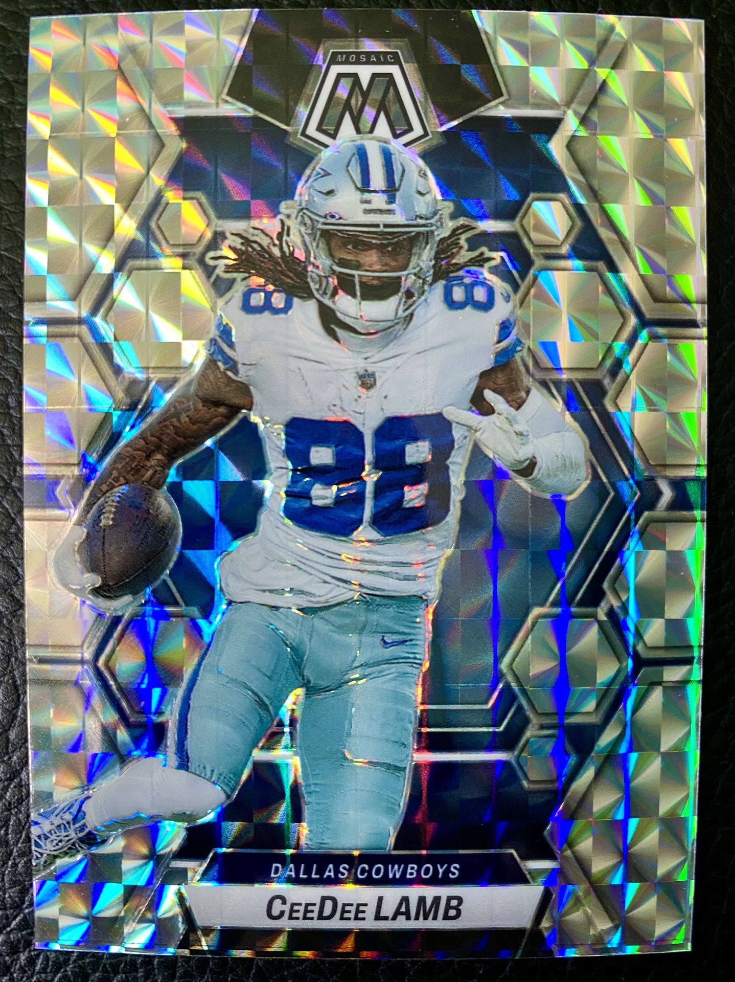 Ceedee Lamb 2023 Panini Mosaic Football #57 SILVER MOSAIC PRIZM! 