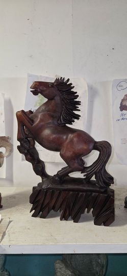 Vintage hand carved Jade horse