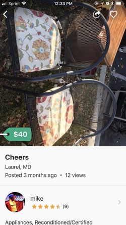 Patio chairs