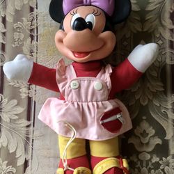 Vintage Disney Minnie Mouse 16” Plush Doll