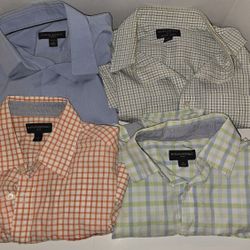LOT OF 4 Banana Republic Men's Dress Shirts Button-up Size Small