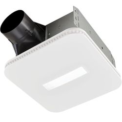 Bathroom Exhaust Fan with LED Light Broan-NuTone 80 CFM Quiet Ceiling Ventilation