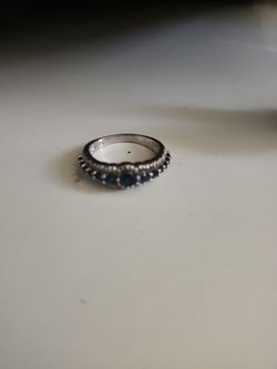 S925 Silver ring with Sapphires