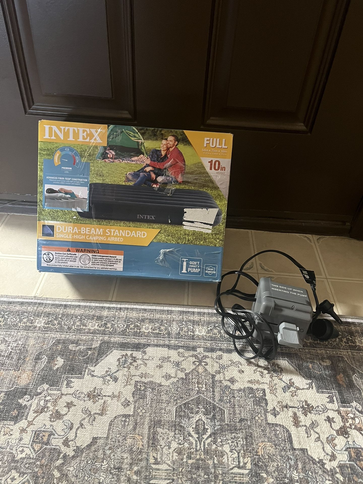 Air Mattress Full 10 Inch With Pump