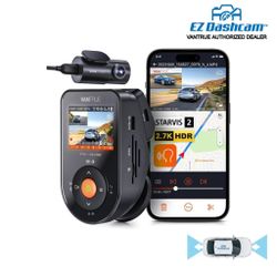 Vantrue S1 Pro 2 Channel Dash Cam – Front + Rear Coverage