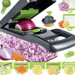 Vegetable Chopper, Multifunctional Fruit Slicer, Handle Food Grater, Vegetable Slicer, Cutter With Container, Onion Mincer Chopper With Multiple Inter