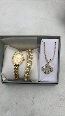 Watch bracelet necklace set only 15 DOLLARS