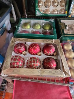 Glass Ornaments  Prices Range  From $3  And Up  