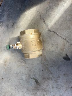 4” brass ball valve