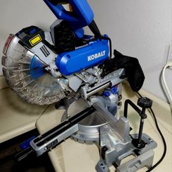 Kobalt  10 Inch Compact Sliding Duel Beval Miter Saw Used For One Project