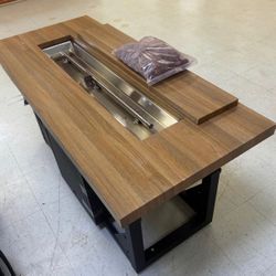 55” Fire Pit adjustable table