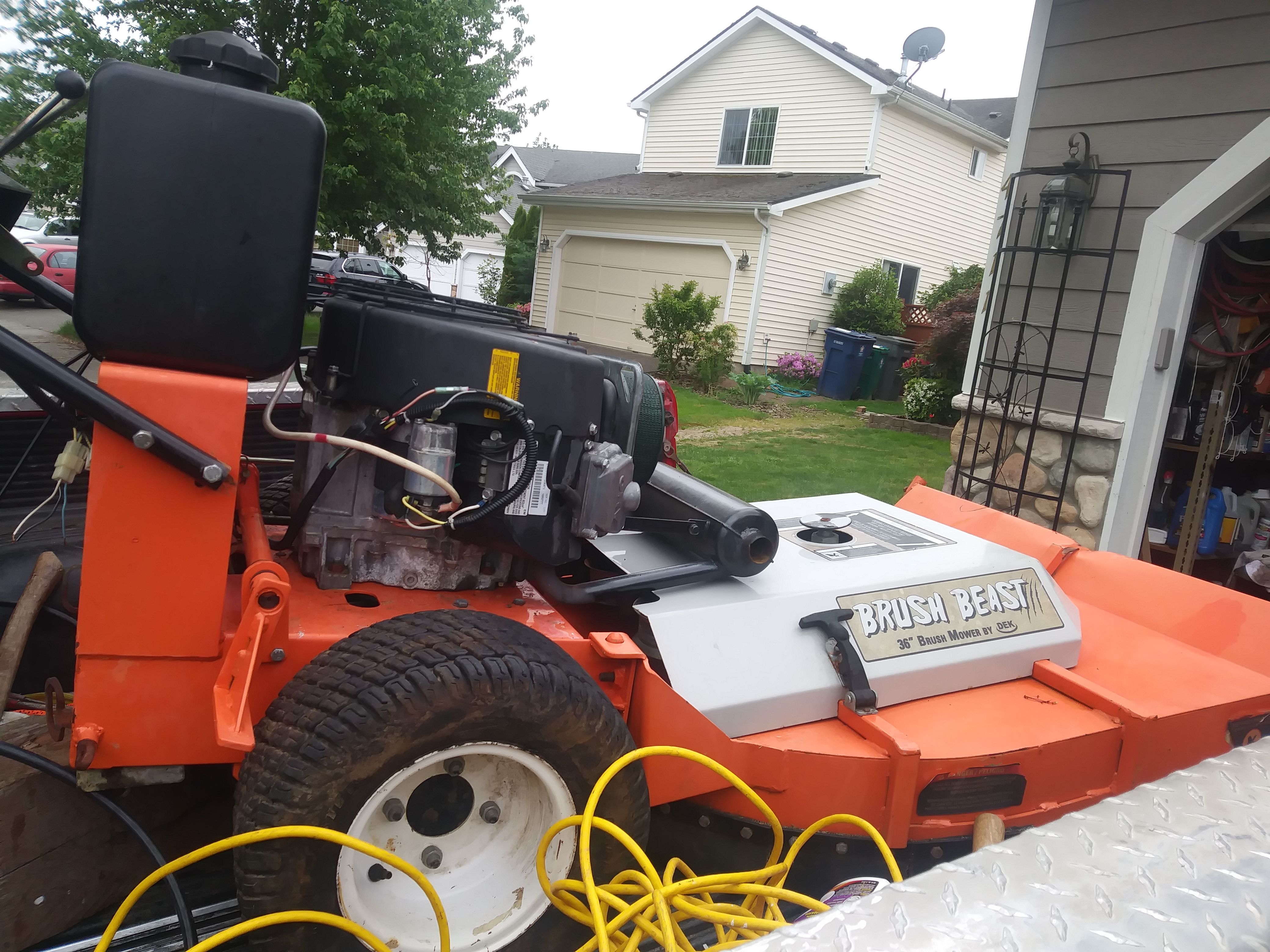 22 hp subaru Brush beast 36" field and brush mower by dek