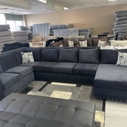 DARK BLUE SECTIONAL 