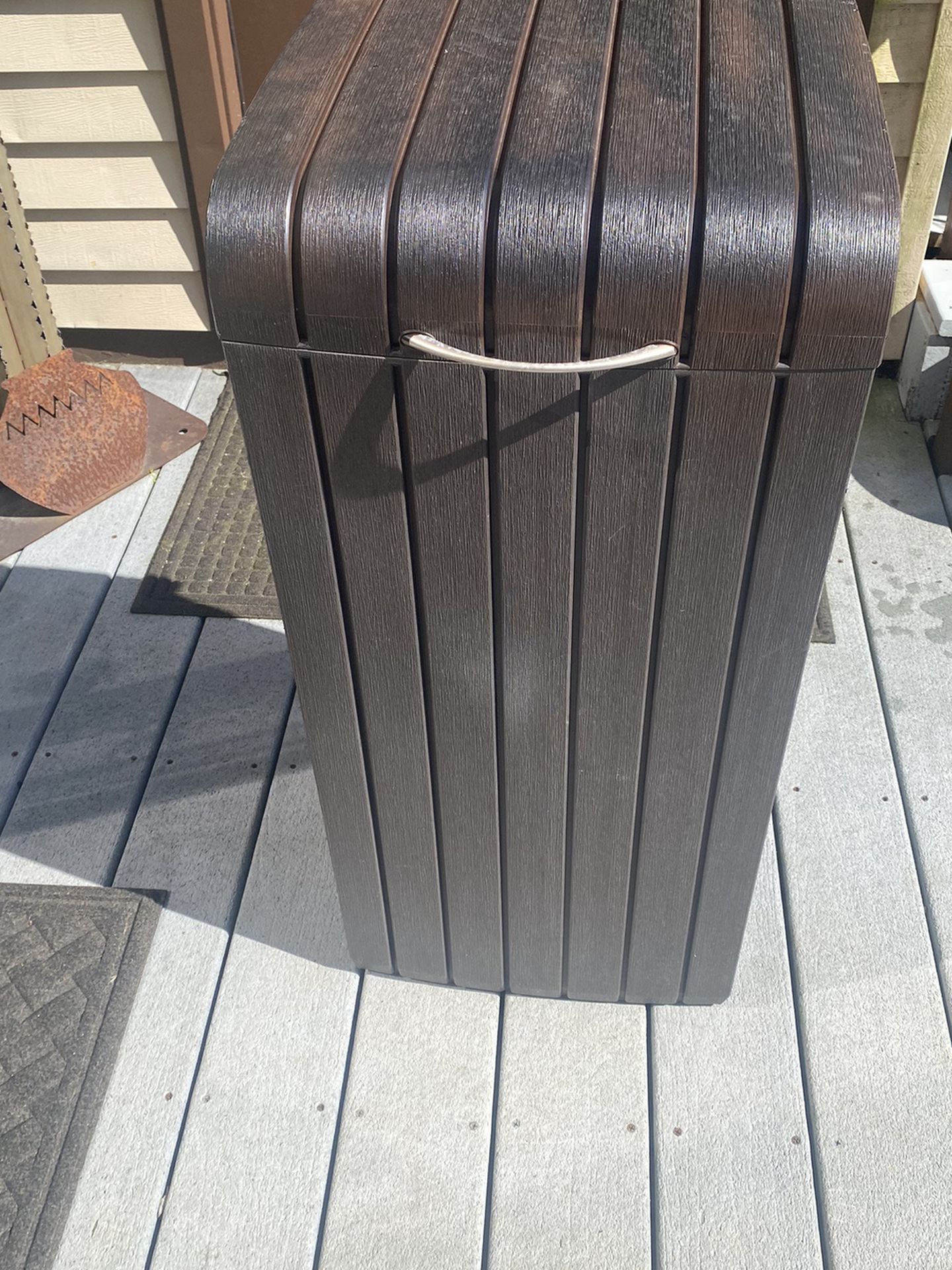 Outside Deck Garbage Can