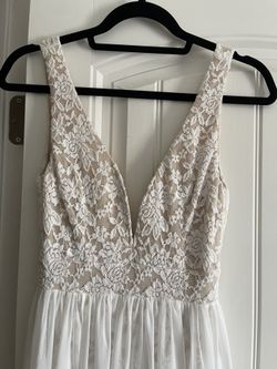 Lulus White Lace Dress - Size XS