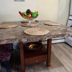 One Piece Granite Kitchen Table