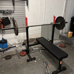 Weight Set With Bench 