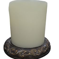 8 Inch Candle Holder & Candle 