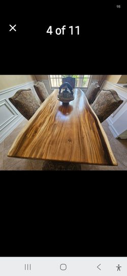 Live edge wood epoxy tables