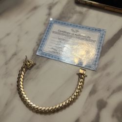 10k Gold Cuban Bracelet