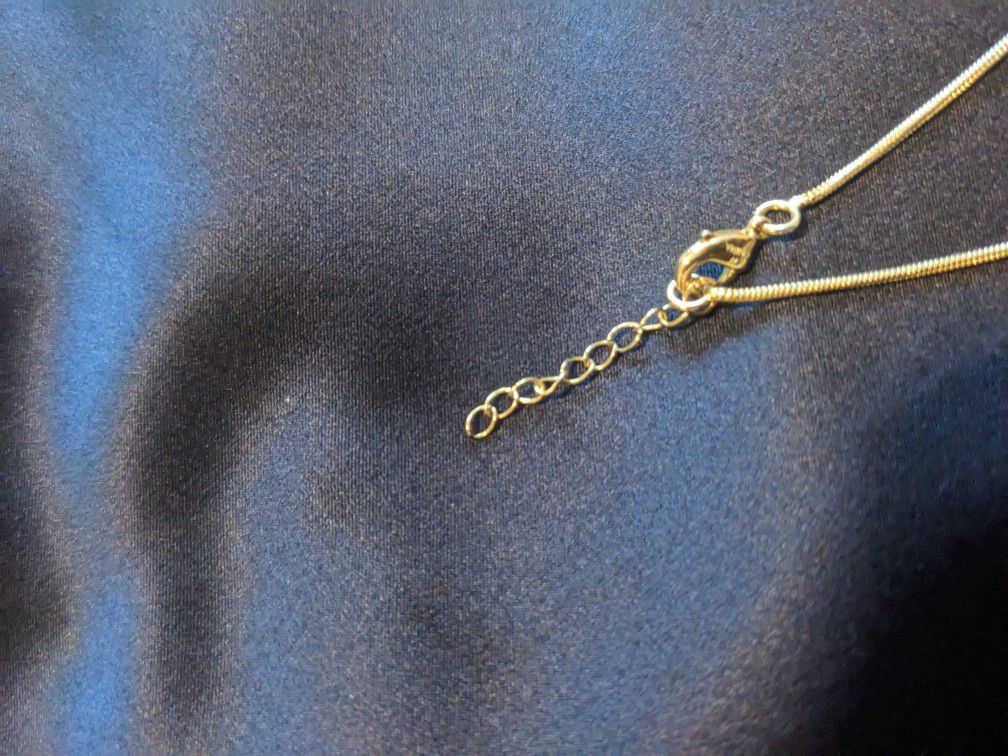 14 k Gold Over Sterling Silver Necklace 