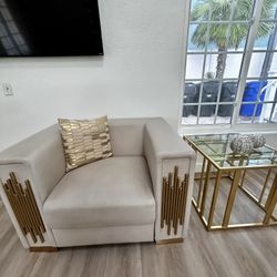 Leather Oversized Chair 