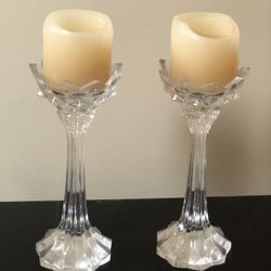 Crystal Candle Holders And Candles