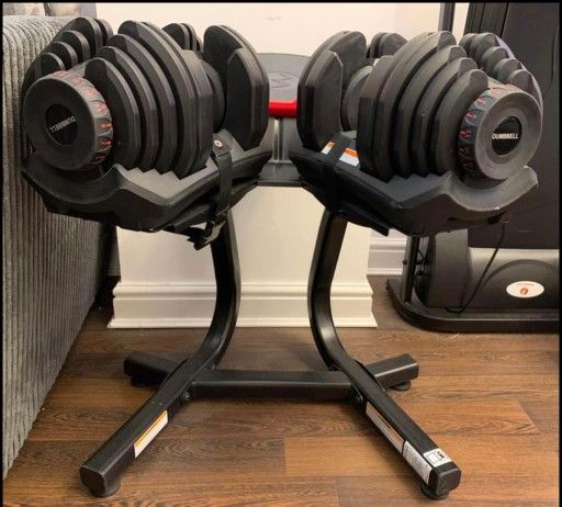 Bowflex Dumbbells 1090 With Stand And Bench