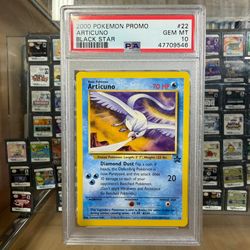 2000 Pokémon Promo Articuno Black Star (PSA 10)