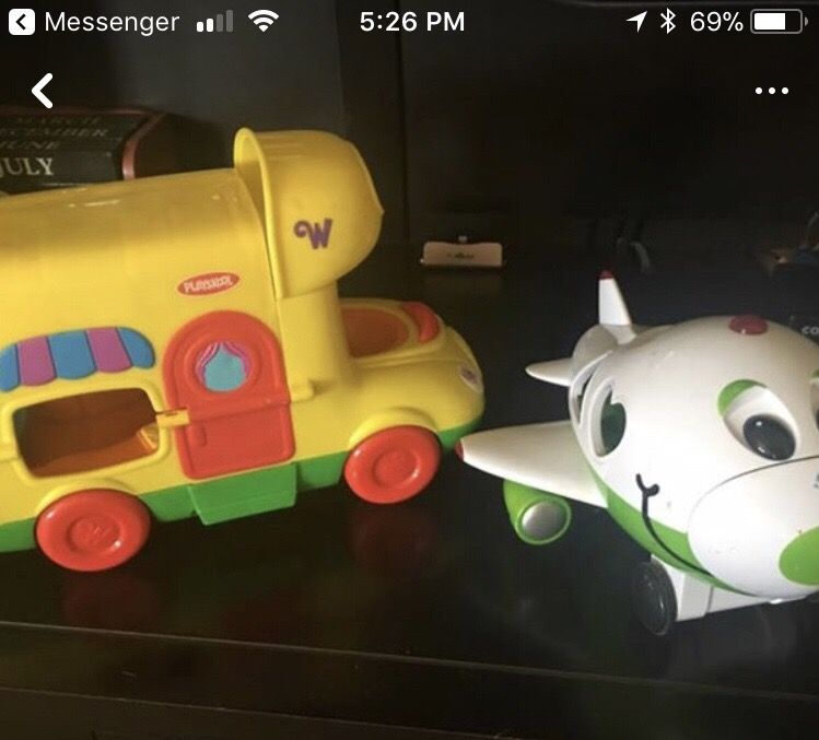 Learning plane, playskool weeble wobble camper