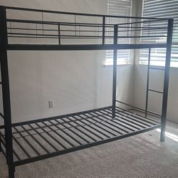 Twin over Twin metal bunk bed