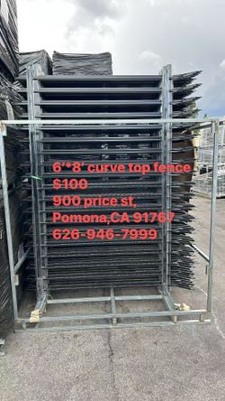 6’*8’ curve top fence