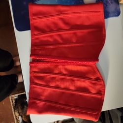 Pretty Little Thing Red Corset Top