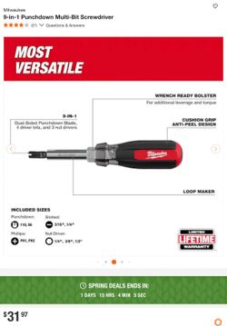 Punchdown Multi-Bit Screwdriver 9-in-1