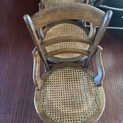Cane Seat Set Of 5 Chairs