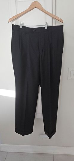 Covington Black Men's  Wool/Poly Dress Pants 34 x 29