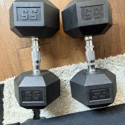 55 Lb Dumbbell Set