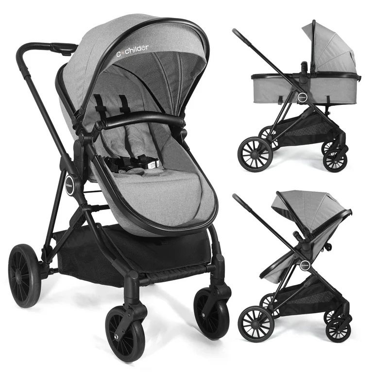 Baby Stroller with Bassinet Mode - 3-Position Reversible Lightweight Stroller