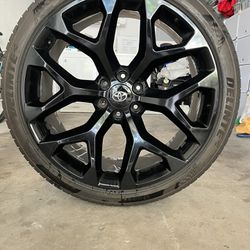 24 in Toyota custom wheels and tires 295/35R/24 (Set of 4)
