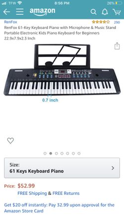 RenFox Electronic Keyboard for Kids