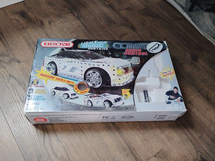 2005 ERECTOR Build Your Own RC car Kit. Never Opened