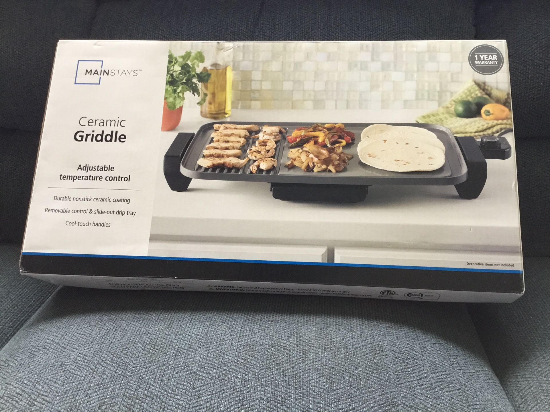Electric Ceramic Griddle. (New)
