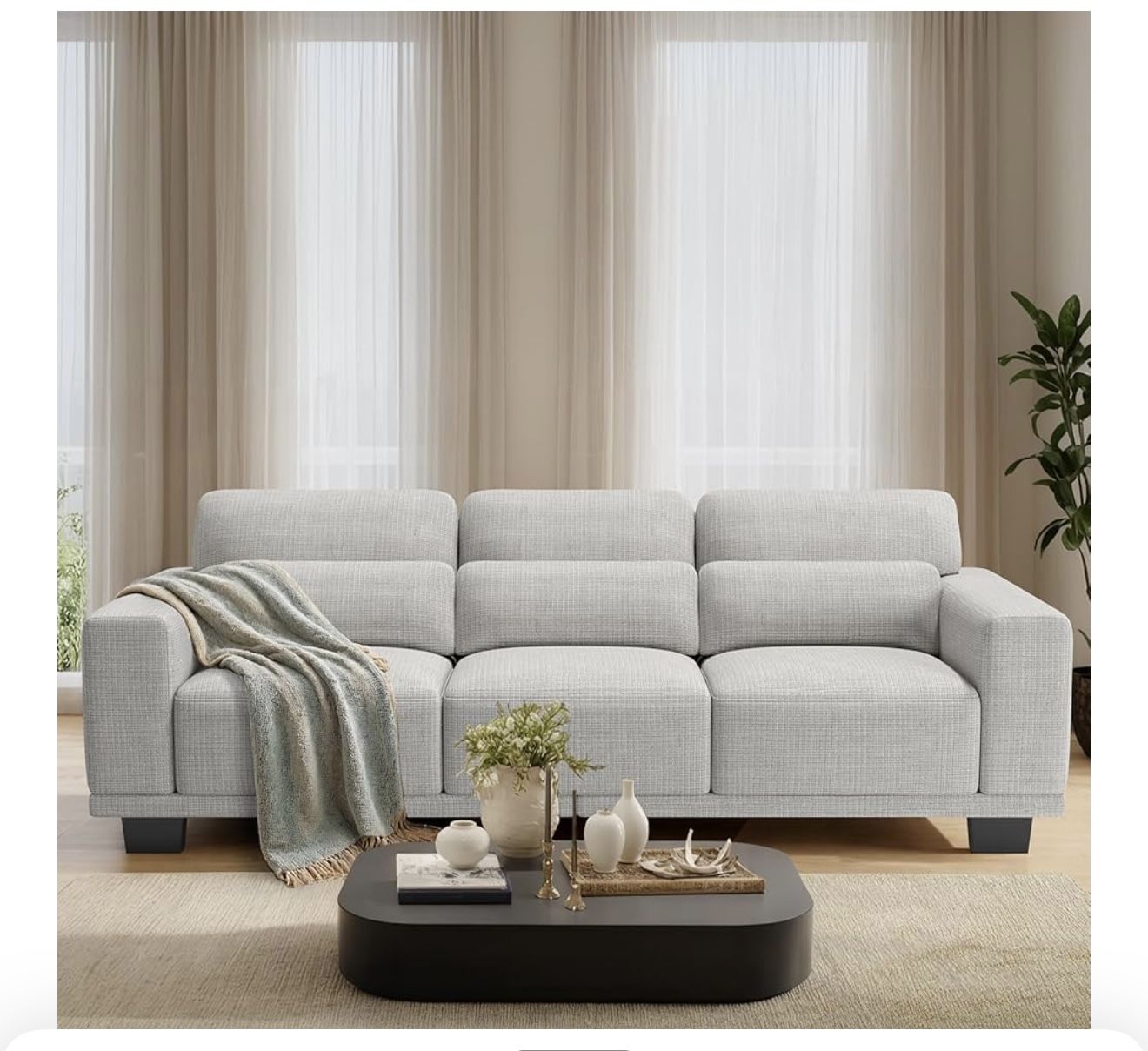 Modern 3 Cushion Couch
