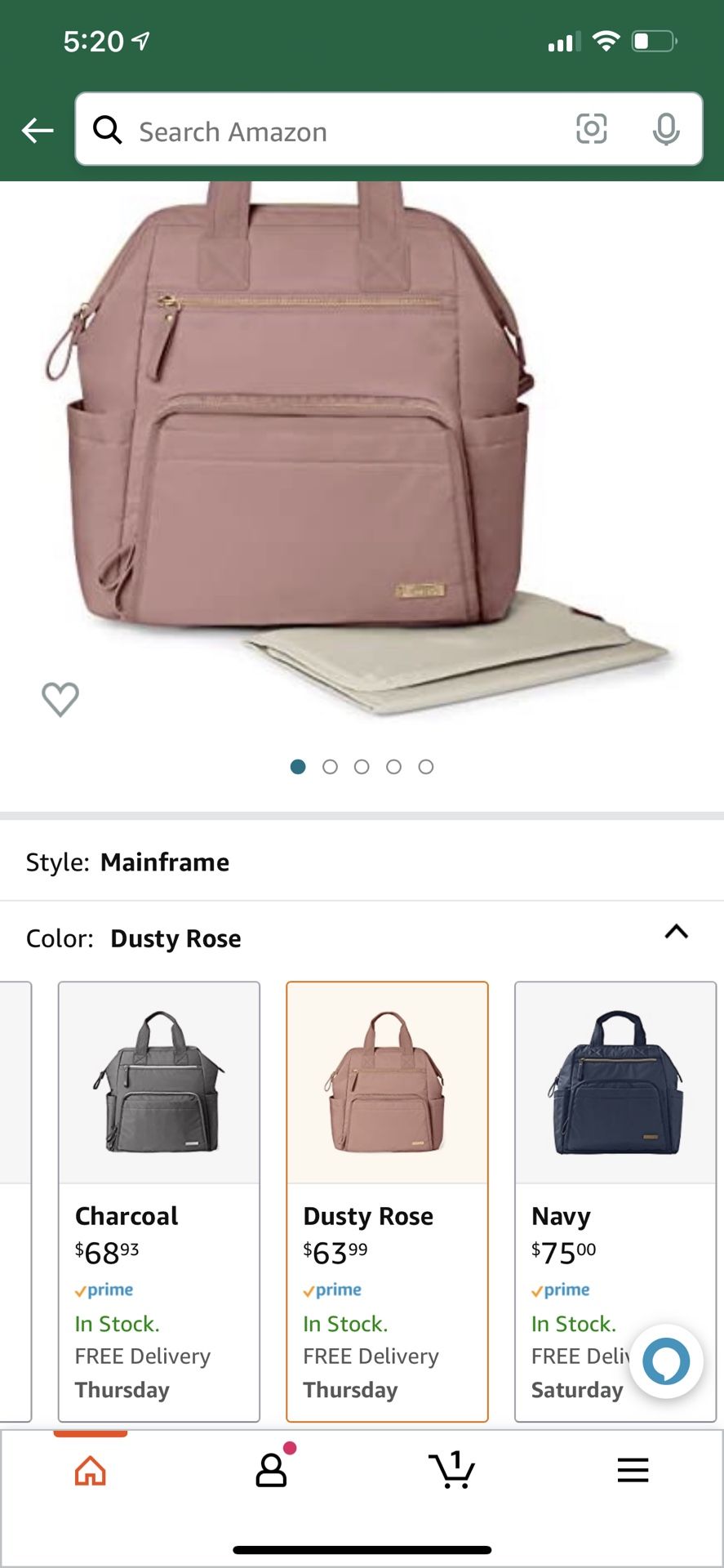 Skip Hop Large Diaper Backpack