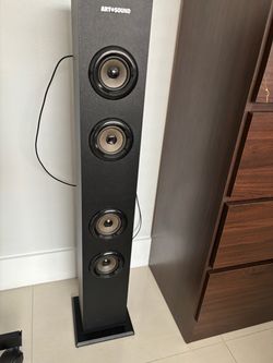 Art+Sound Black Tower Floor Speaker