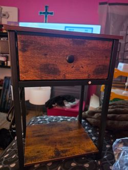 nightstand with outlets and charging ports