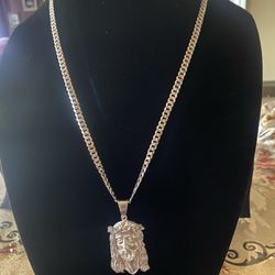 Cadena Con D dije Silver 9.25