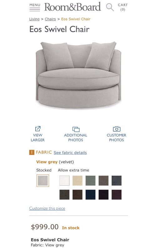 Room Board Eos Swivel Chair For In Hillsborough Ca Offerup Room Board Eos Swivel Chair
