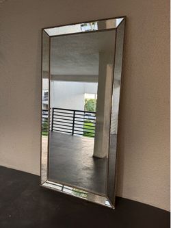 Mirror Empire Art Direct, Oversize Rectangle Champagne Hooks Classic Mirror (80 in. H x 40 in. W)