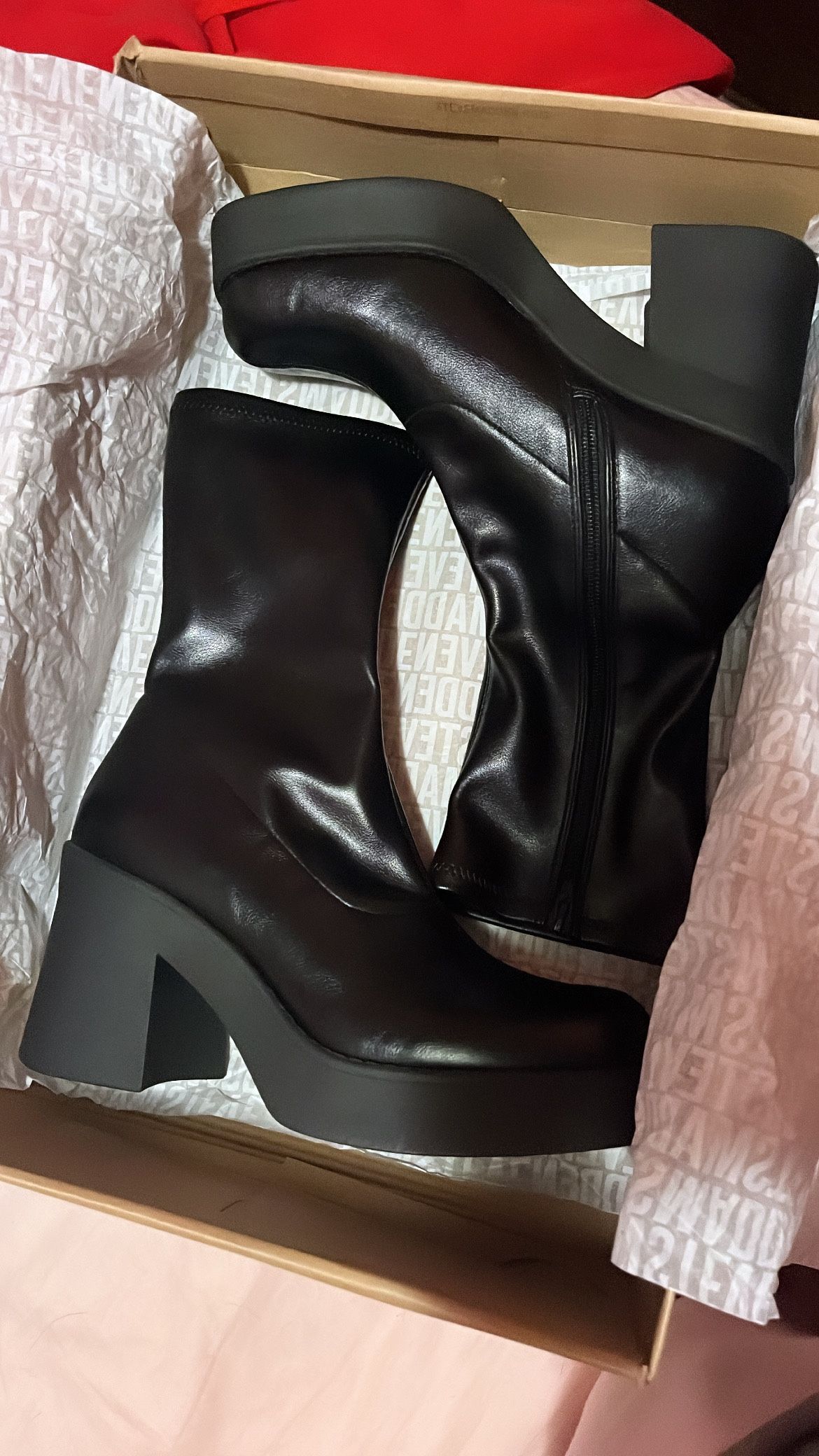 Steve Madden Black Boots 